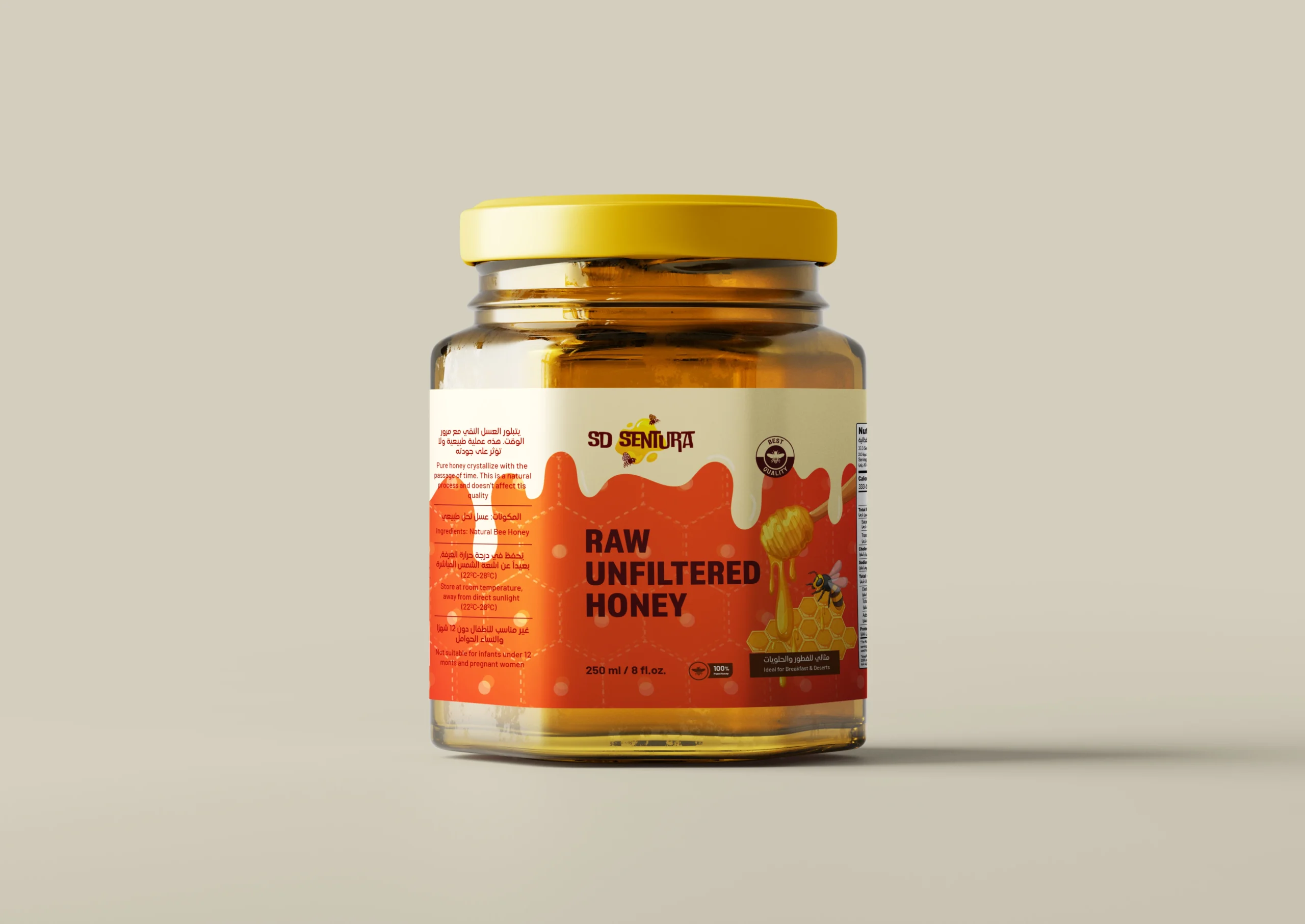 Raw Unfiltered Honey – 250g | Pure Natural Honey