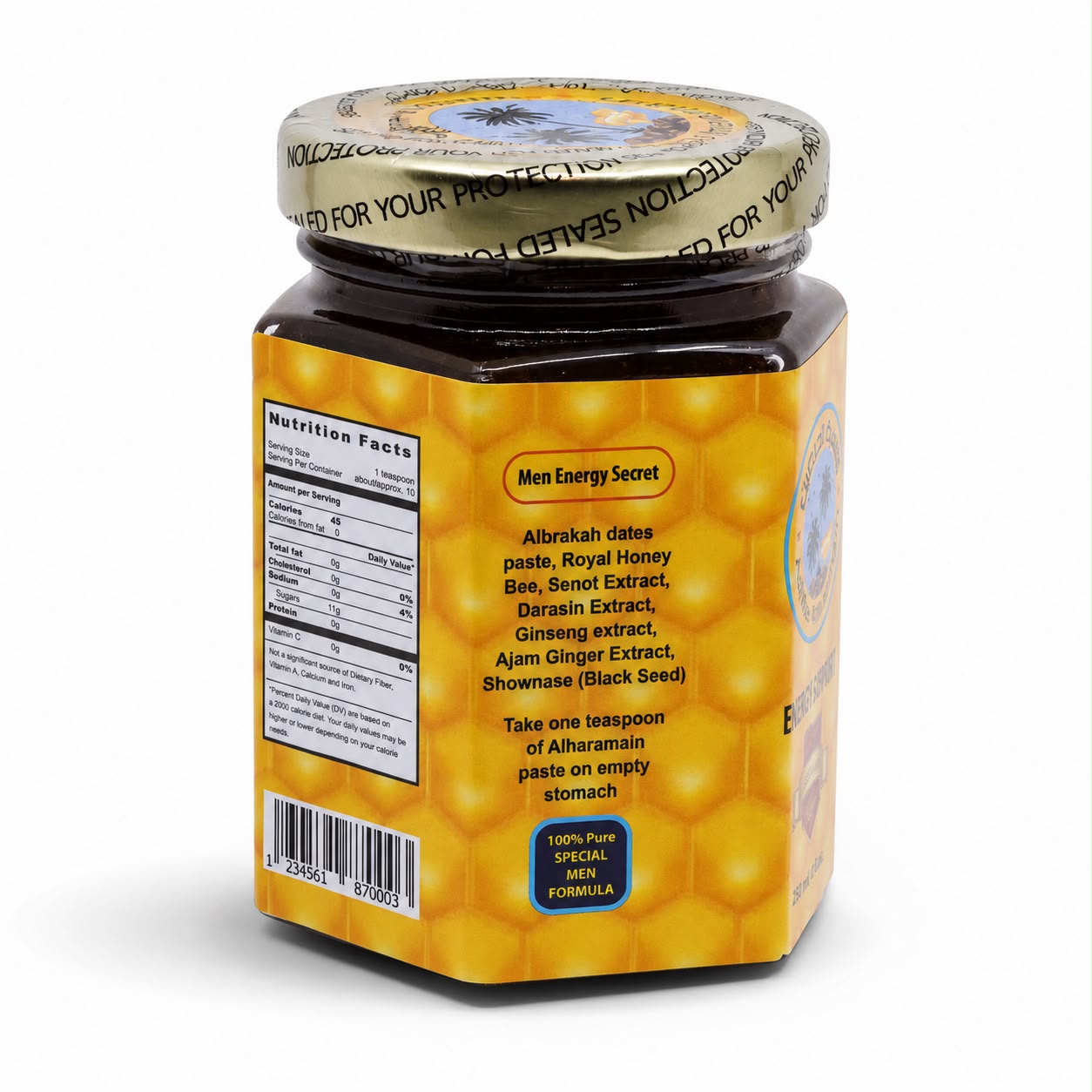 Ashfat Organic Alharamain Traditional Honey Blend 250g | Premium Quality Honey